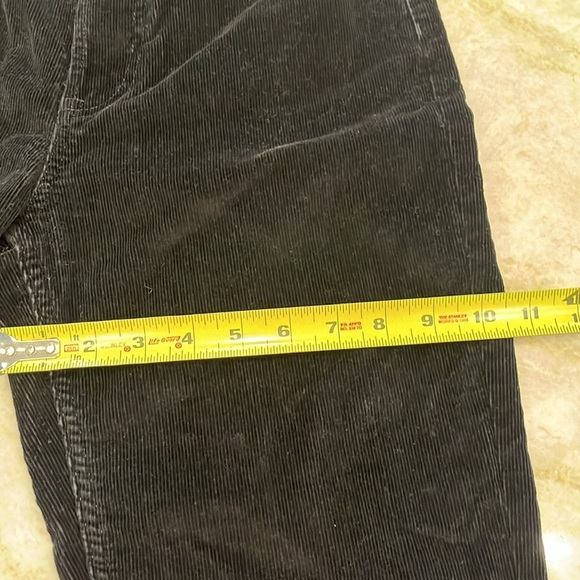 Everlane Baby Cord Cheeky Straight Crop Jeans | Black | Size 27x26 - Picture 12 of 15